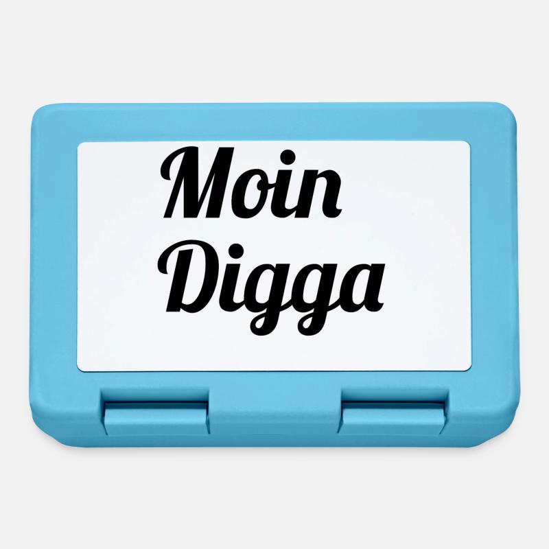 Moin Digga - Brotdose - Saphirblau