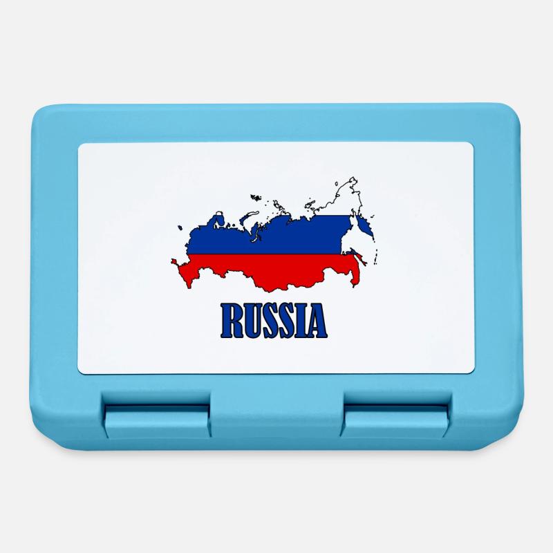 logo russie - Boîte à goûter - bleu saphir