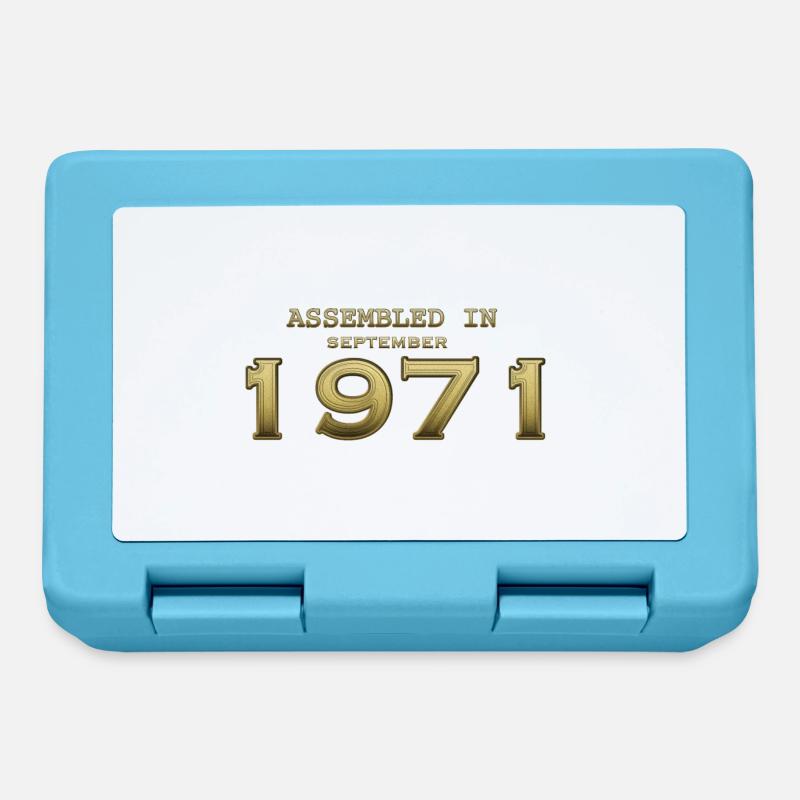 Assembled September 1971 - Lunchbox - sapphire blue