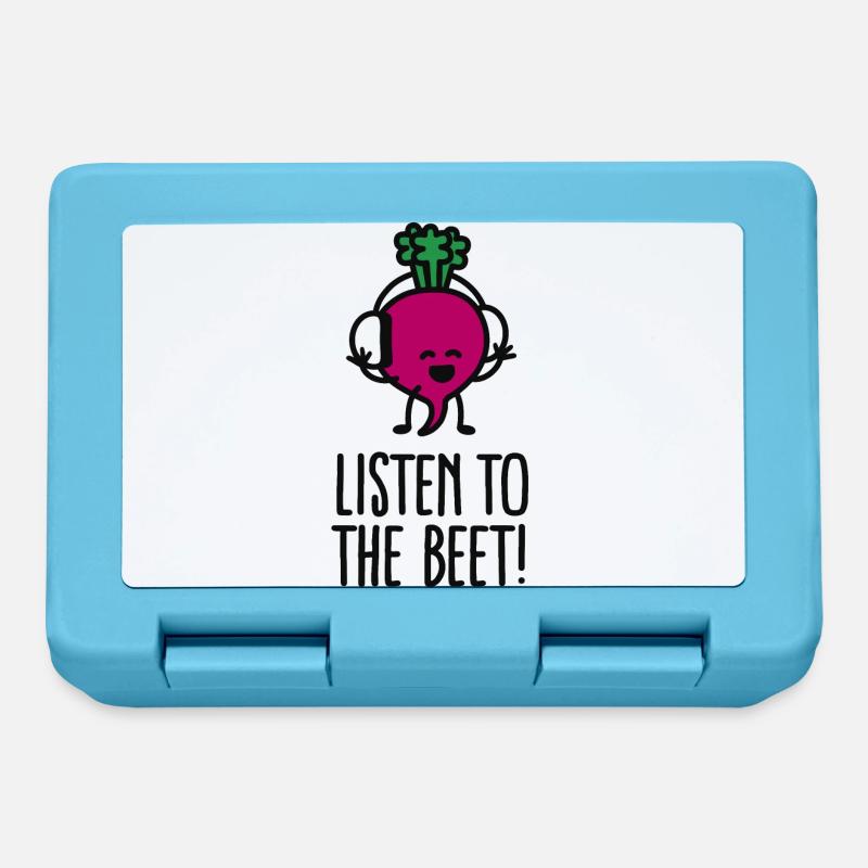 Listen to the beet - Boîte à goûter - bleu saphir