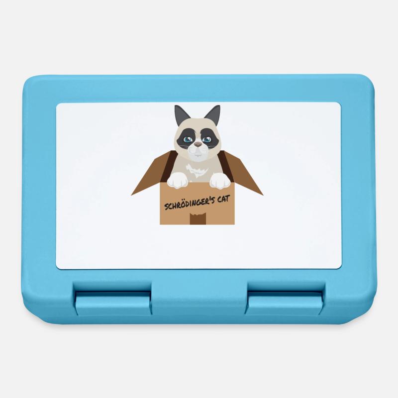 Katze I’m Alive Schroedlingers Cat Geschenkidee - Brotdose - Saphirblau