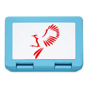 Illustration oiseau - Boîte à goûter - bleu saphir - Devant