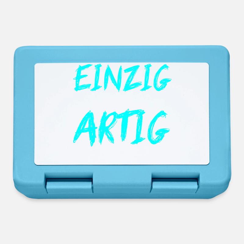 EINZIG aber nicht ARTIG - Brotdose - Saphirblau