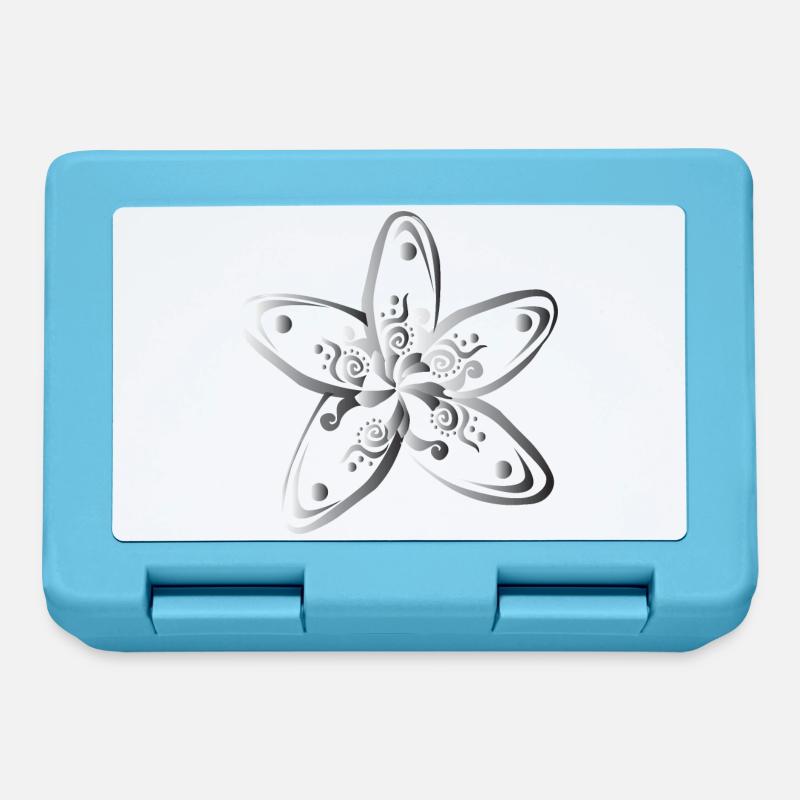 Idée de cadeau syllabe plumeria fleur hawaïenne - Boîte à goûter - bleu saphir
