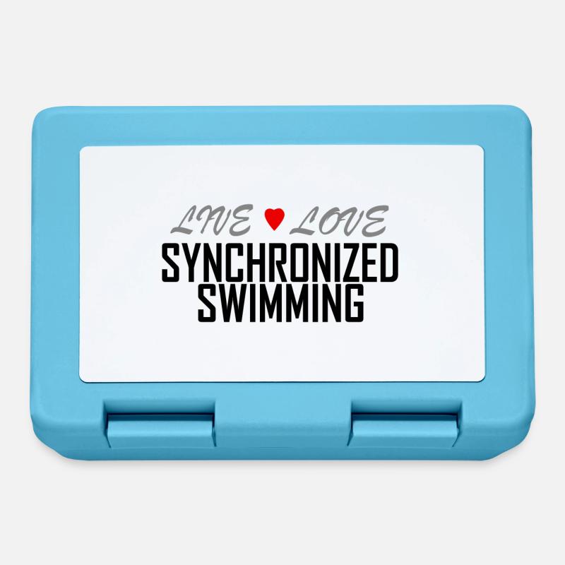 Live Love synchronized swimming - Lunchbox - sapphire blue