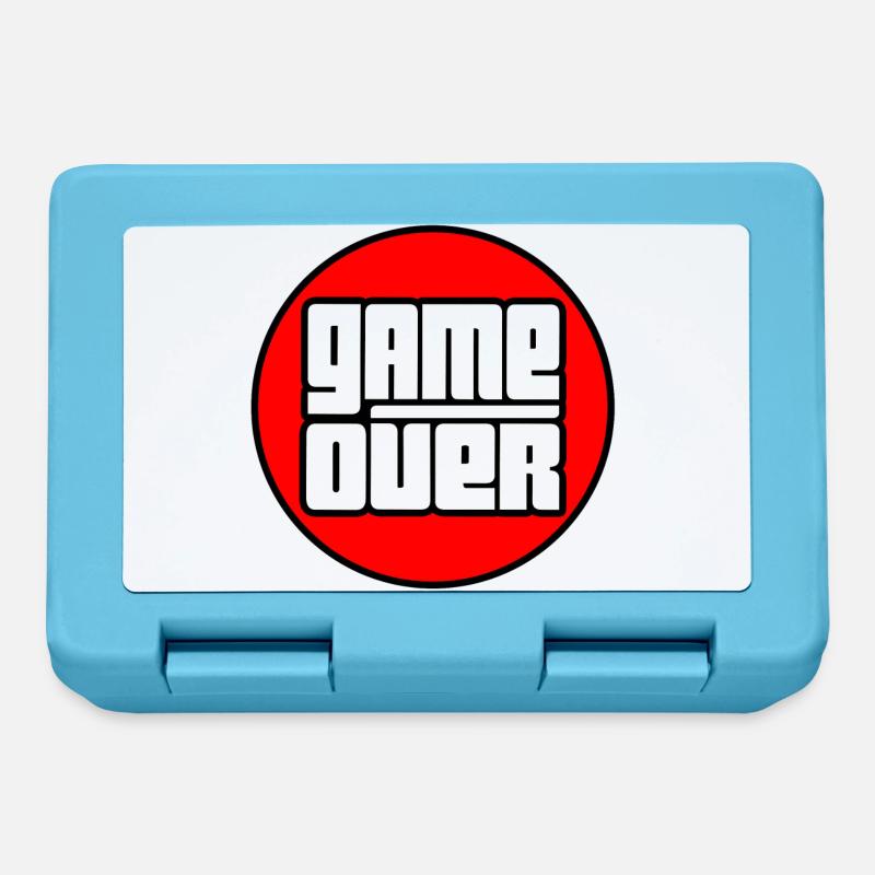 Game Over (Colour) - Lunchbox - sapphire blue