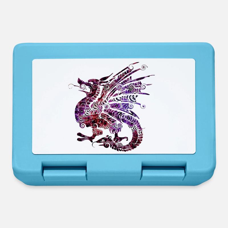 Dragon - Boîte à goûter - bleu saphir