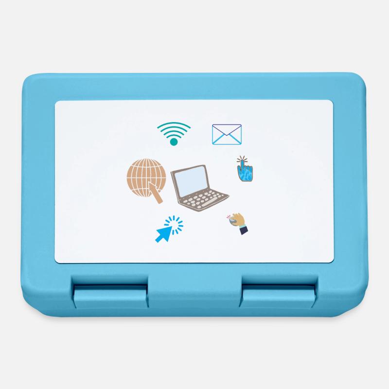 ORDINATEUR CONNECTE - Boîte à goûter - bleu saphir