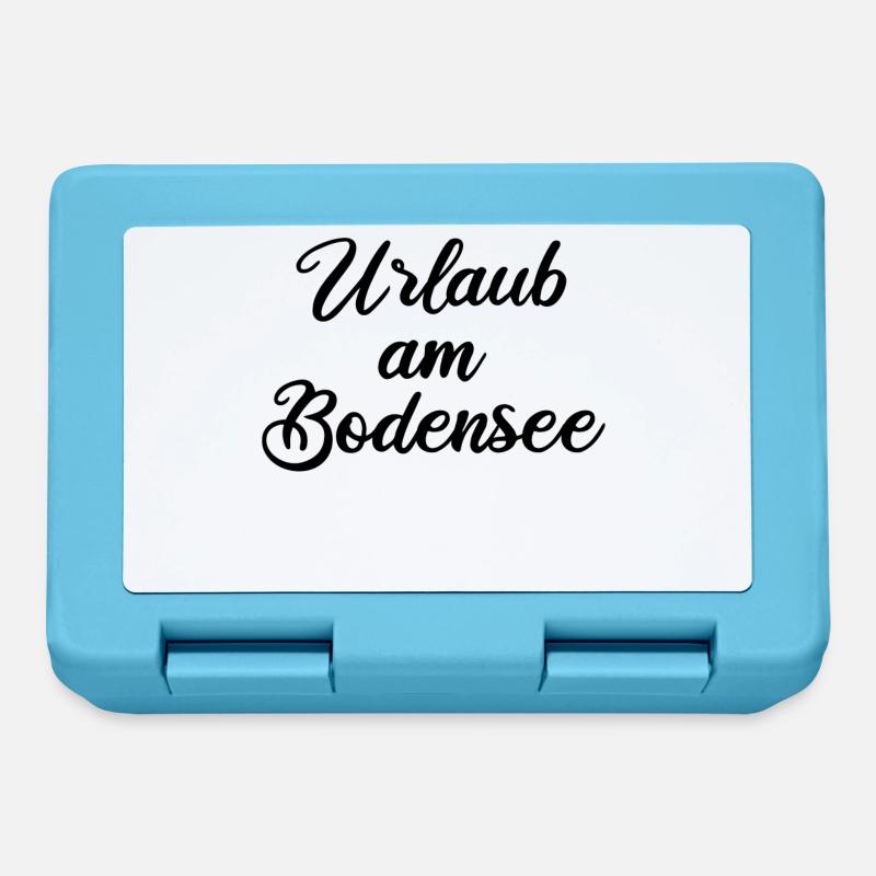 Urlaub am Bodensee - Brotdose - Saphirblau