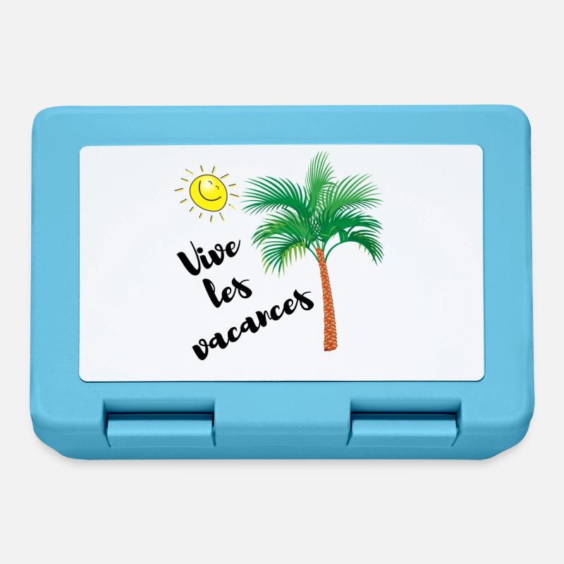 VIVE LES VACANCES - Boîte à goûter - bleu saphir