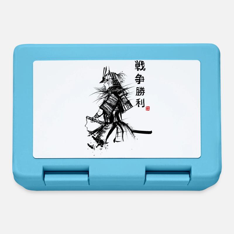 Japanese samorai - Lunchbox - sapphire blue