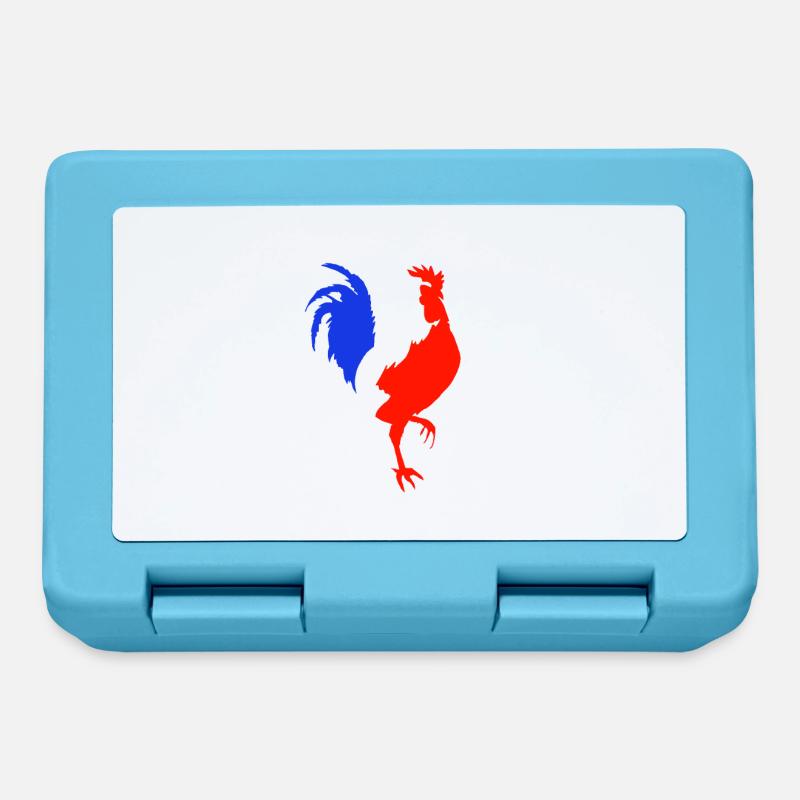 coq bleu blanc rouge - Boîte à goûter - bleu saphir