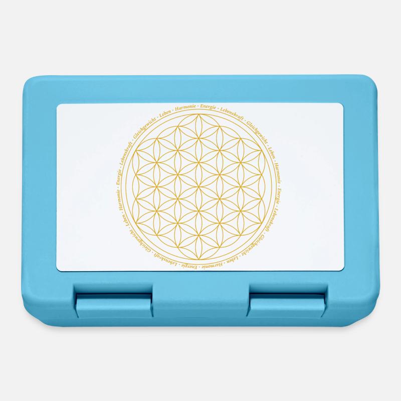 Fleur de vie | Énergie - force de vie - vie - Boîte à goûter - bleu saphir