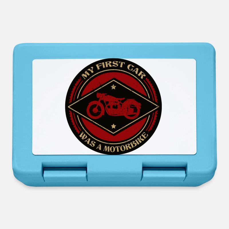 Motorcycle - Lunchbox - sapphire blue