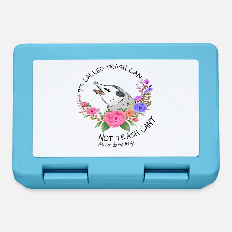 Possum with flowers Tee - Lunchbox - sapphire blue
