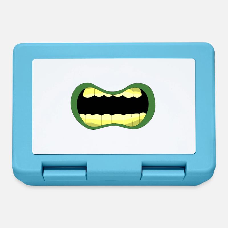 Bouche de zombie - Boîte à goûter - bleu saphir
