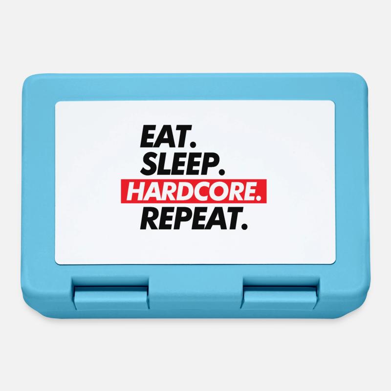 Répétition Hard Core Eat Sleep - Boîte à goûter - bleu saphir