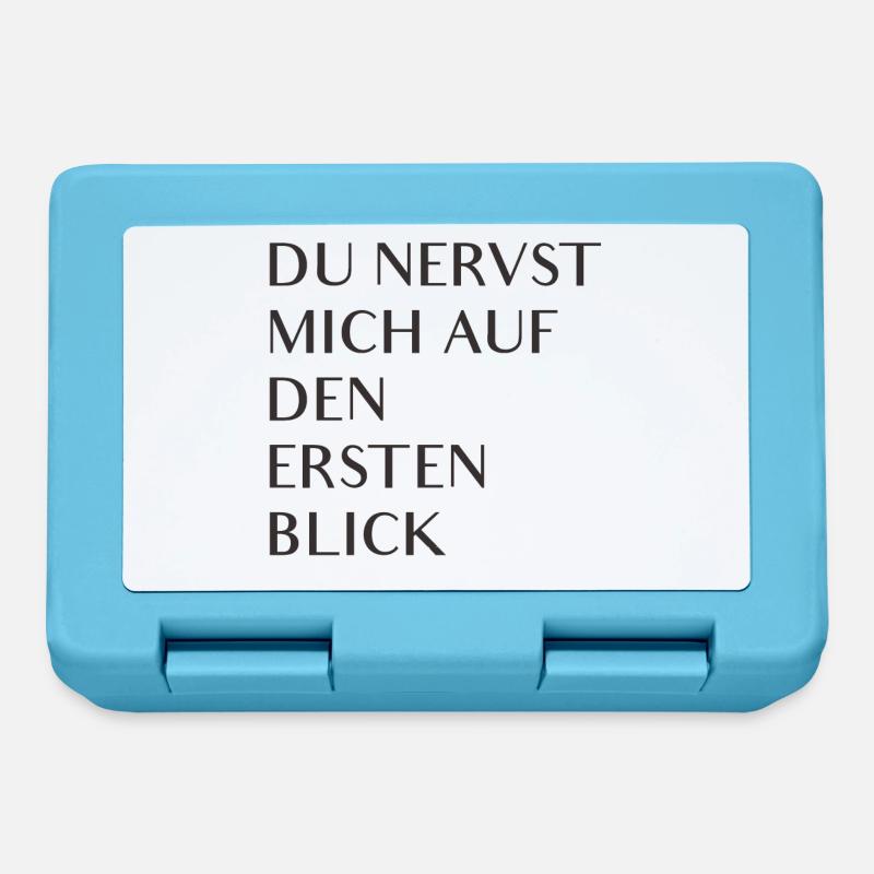 Du nervst mich auf den ersten Blick - Brotdose - Saphirblau
