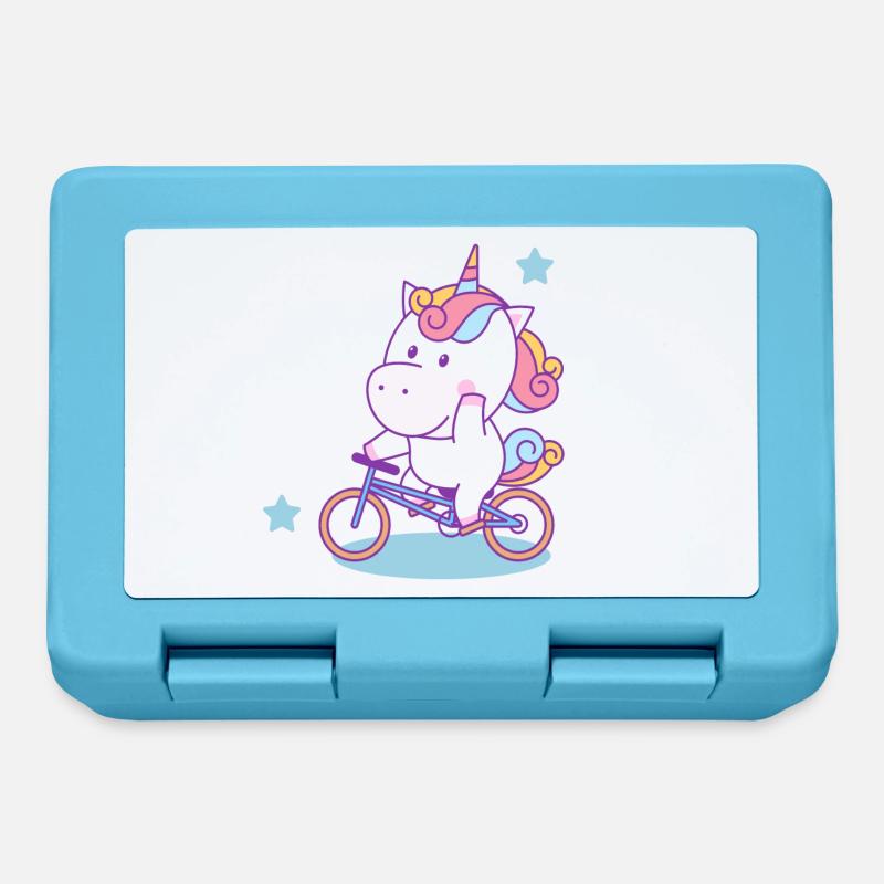 Vélo d’équitation de licorne - Boîte à goûter - bleu saphir