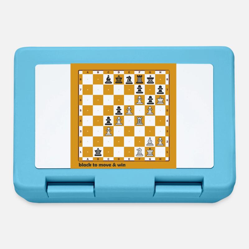 Schach-Weltmeisterschaft - Brotdose - Saphirblau