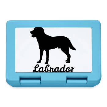 Labrador Retriever - Hund Geschenk Labbi - Brotdose - Saphirblau - Vorne