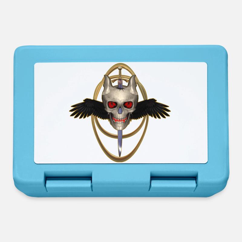 Skull with sword - Lunchbox - sapphire blue