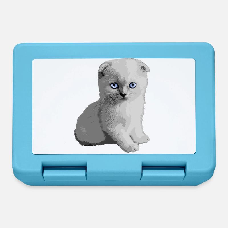 Chaton mignon Kitty - Boîte à goûter - bleu saphir