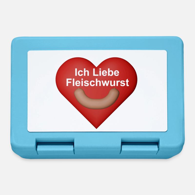 Ich Liebe Fleischwurst - Brotdose - Saphirblau