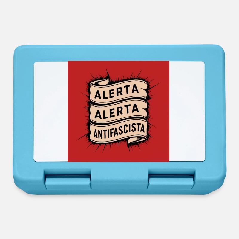Alerta Antifasciste - Boîte à goûter - bleu saphir