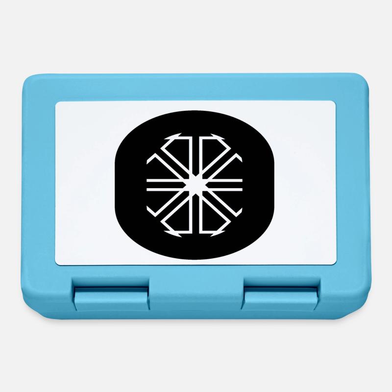 Décor circulaire - Boîte à goûter - bleu saphir