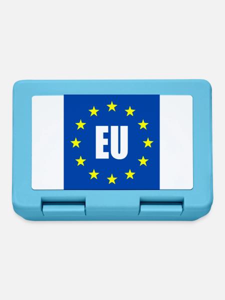 Eu flagge - Brotdose - Saphirblau