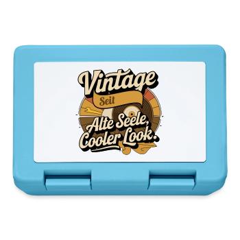 Retro Vintage Geburtsjahr personalisierte Geschen - Brotdose - Saphirblau - Vorne