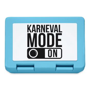 Karneval Mode On Fasching Fasnet - Brotdose - Saphirblau - Vorne