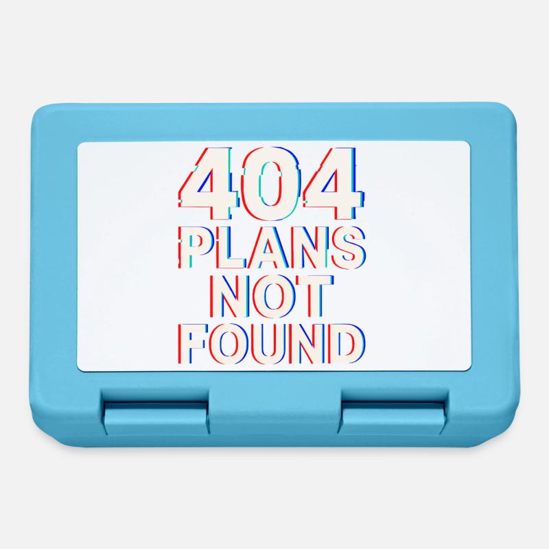 04 Plans introuvables | Drôle de mème technique Glitch - Boîte à goûter - bleu saphir