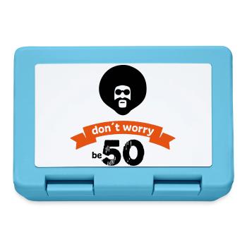 50 - Lunchbox - sapphire blue - Front