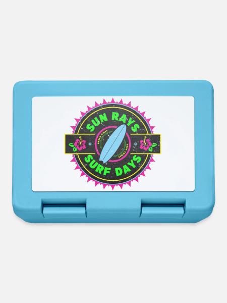 Surfen Retro Surfer Grafikdesign - Brotdose - Saphirblau