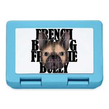 French Bulldog Frenchie Bully R6Z - Lunchbox - sapphire blue - Front