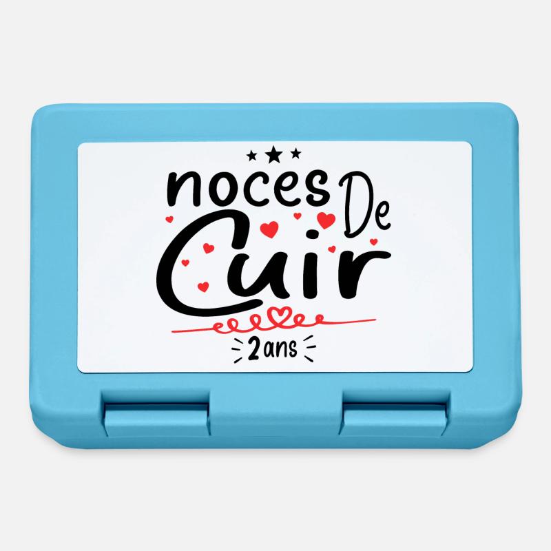 Noces de Cuir - Boîte à goûter - bleu saphir