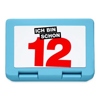Ich bin schon 12 - Brotdose - Saphirblau - Vorne