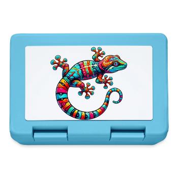 Gecko - Brotdose - Saphirblau - Vorne