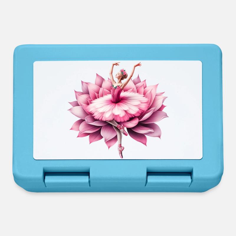 Danseuse de ballet avec tutu - Boîte à goûter - bleu saphir