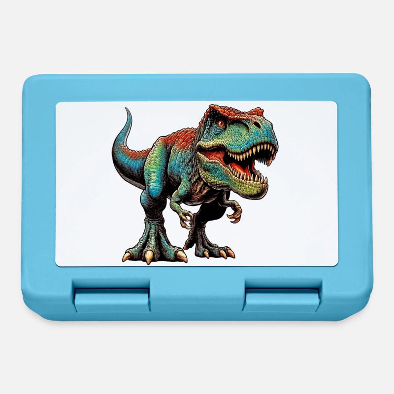 Dinosaurier - Brotdose - Saphirblau