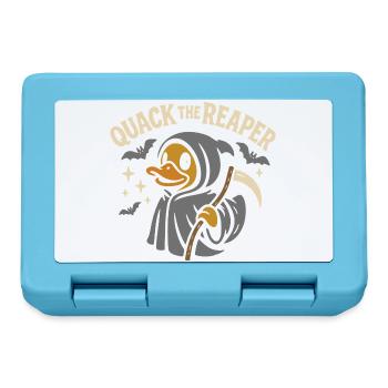 Sensenmann-Badeente mit lustigem Spruch Motiv - Brotdose - Saphirblau - Vorne