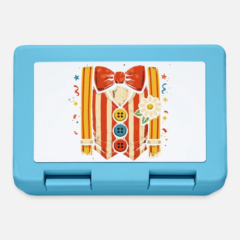 Clown Costume Carnival Gift Cute - Lunchbox - sapphire blue