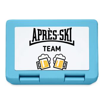 Après-Ski Team (Bier Apres Ski Konkav / POS 3C) - Brotdose - Saphirblau - Vorne