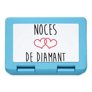 Wedding Anniversary - Diamond Wedding (60 years) - Lunchbox - sapphire blue - Front
