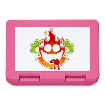 Crazy Fire Monster - Lunchbox - pink - Front