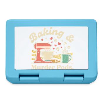 Pâtisserie et meurtre - Boîte à goûter - bleu saphir - Devant