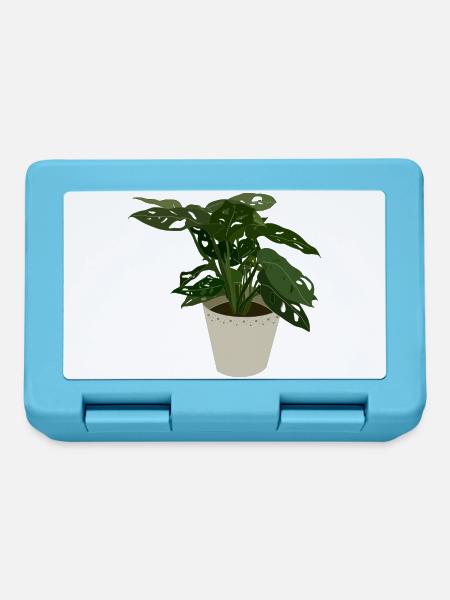 Monstera Monkey Leaf - Brotdose - Saphirblau