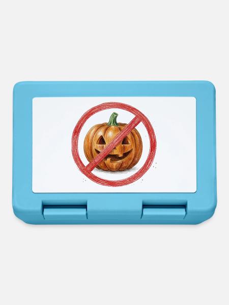 Kein Kürbis Halloween Verbot - Brotdose - Saphirblau